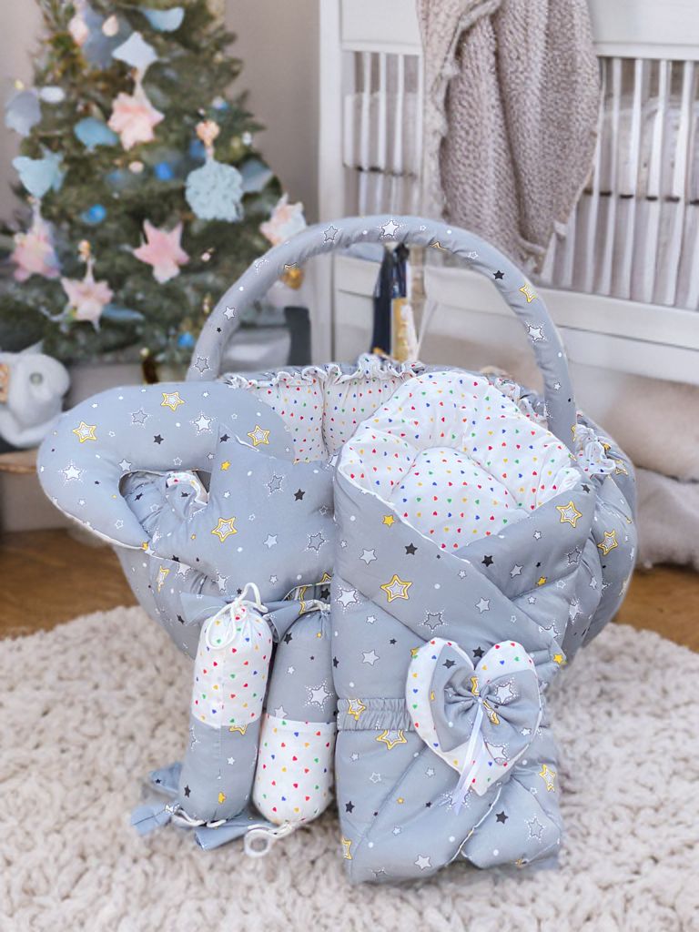 7 Piece Cotton Baby Nest Set – Soft & Comfortable | Me & Mom – 30% Off