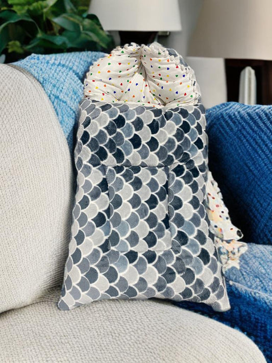 Me & Mom – OceanDream Baby Carry Nest | Soft & Cozy Velvet Design