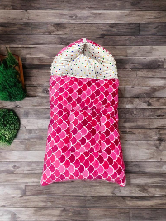 Me & Mom – OceanDream Baby Carry Nest | Soft & Cozy Velvet Design